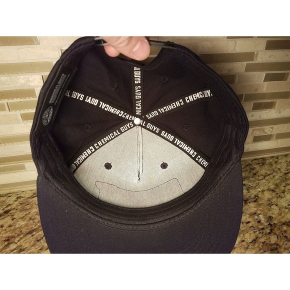 Chemical Guys Hat Auto Detailing Patch Adjustable Snap Back Black Cap - Picture 9 of 11